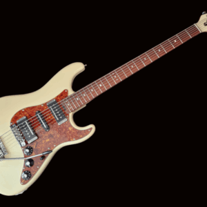 Clam Shack Deep VI guitar, Antique White, CS2408