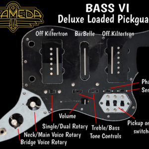 Loaded Pickguard Bass VI Deluxe