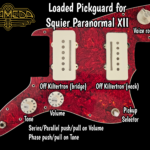 Loaded Pickguard for Squier XII