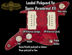 Loaded Pickguard for Squier XII